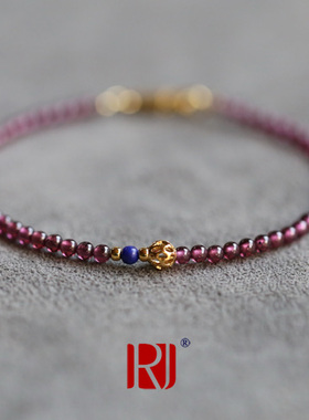 入锦手链常仪二月紫牙乌青金石