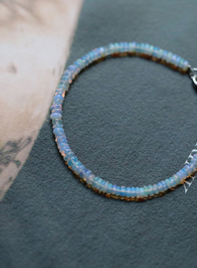 城外有星光丨天然欧泊盘珠手链