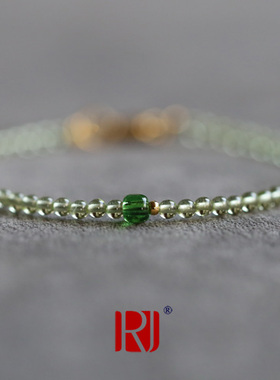 浮翠丨天然优质橄榄石手链