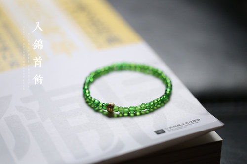 破晓丨天然古法琉璃转经轮包金