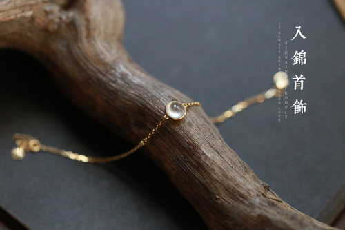 入锦首饰翡翠定制极简玻璃种18k