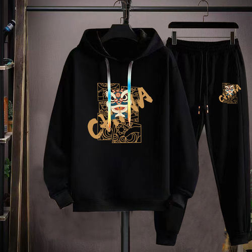 运动服套装男休闲束脚长裤