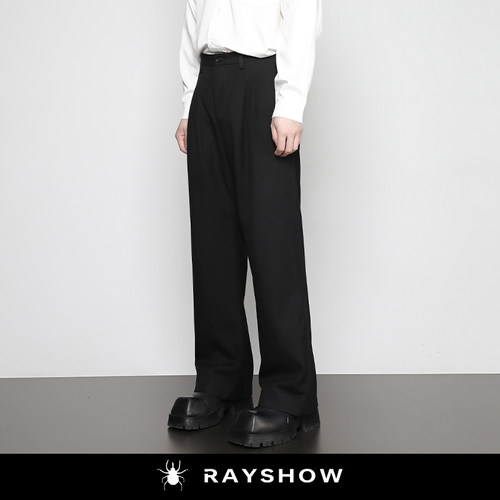 RAYSHOW原创垂坠显瘦阔腿西装裤