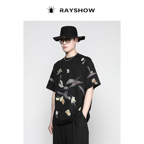 RAYSHOW@手工绘制国风新中式T恤