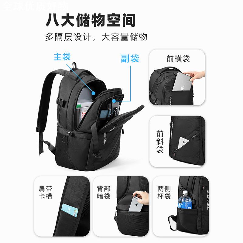 男子旅行双肩包礼品背包电脑双肩包军刀同款休闲商务多功能防水