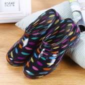 浅口雨鞋 雨靴塑料胶鞋 水晶套鞋 低帮防水鞋 女厨房踩水防滑成人时尚