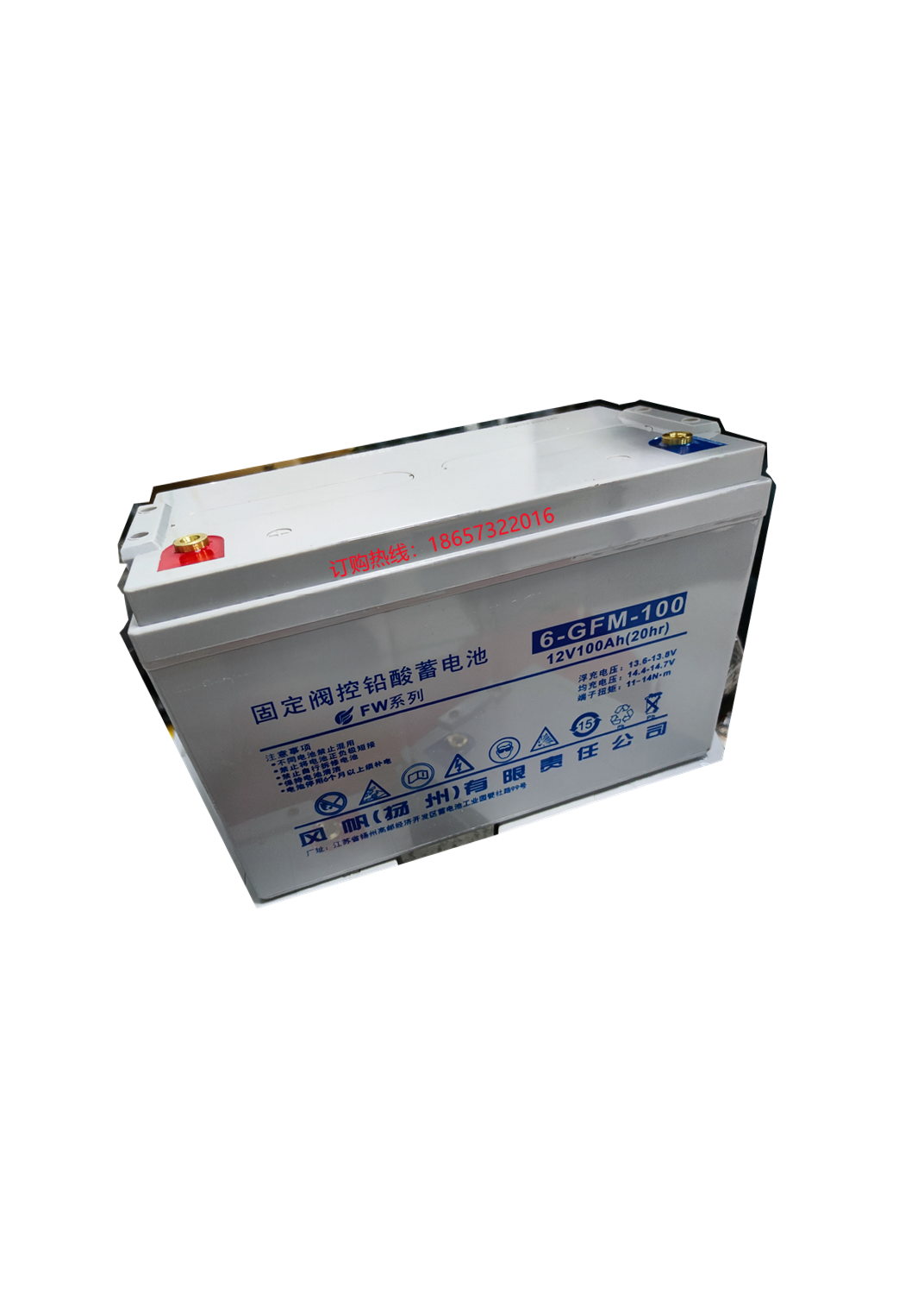 风帆12v100ah储能铅酸免维护蓄电池6-gfm-100直流屏ups免维护