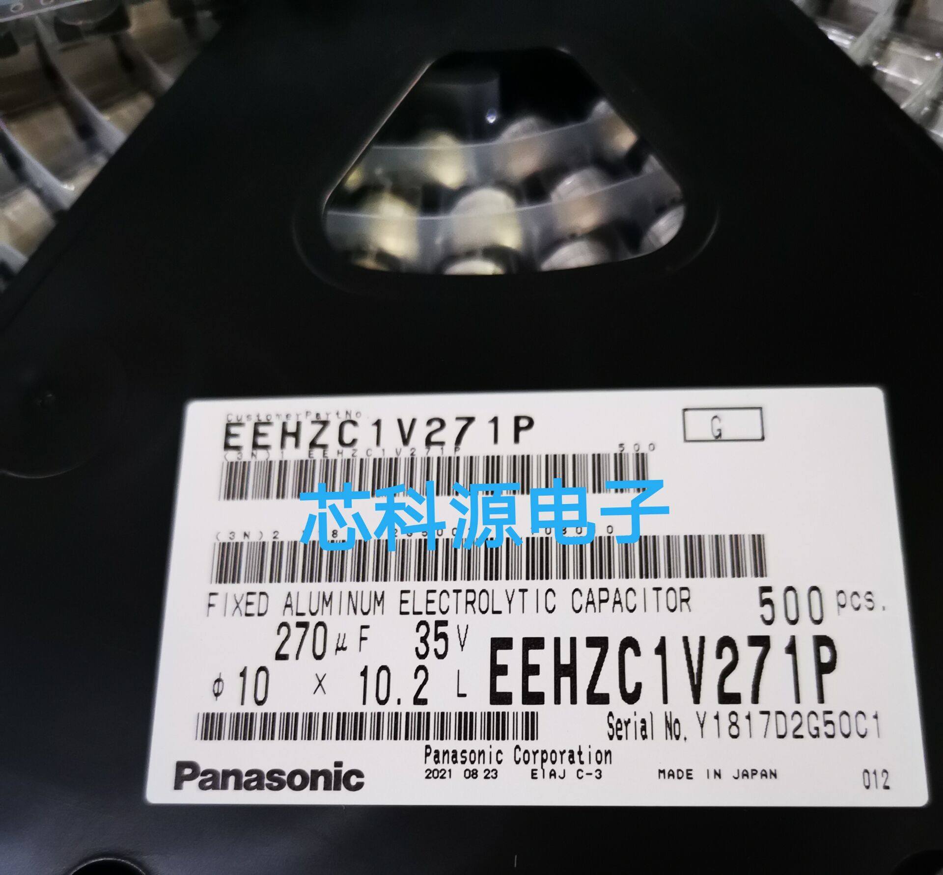 EEHZC1V271P 日本松下聚合物电容 35V270UF 10x10.2  高频低阻