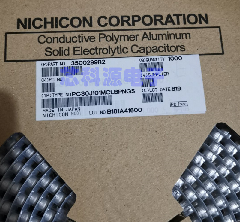 PCS0J101MCLBPNGS 6.3X6 尼康贴片固态电容 6.3V100UF 100UF 6.3V