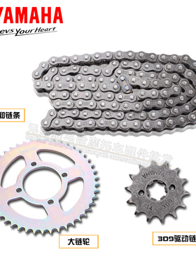 雅马哈天剑125天戟JYM125天隼YBZ劲傲原装正品套链大小飞牙盘链条