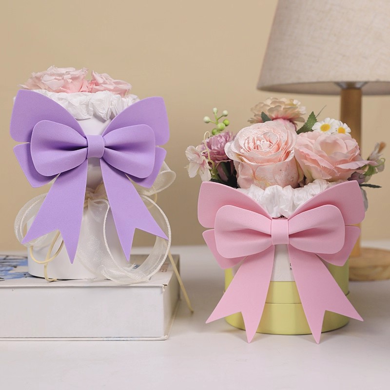 网红蝴蝶结有钱花束抱抱桶礼盒