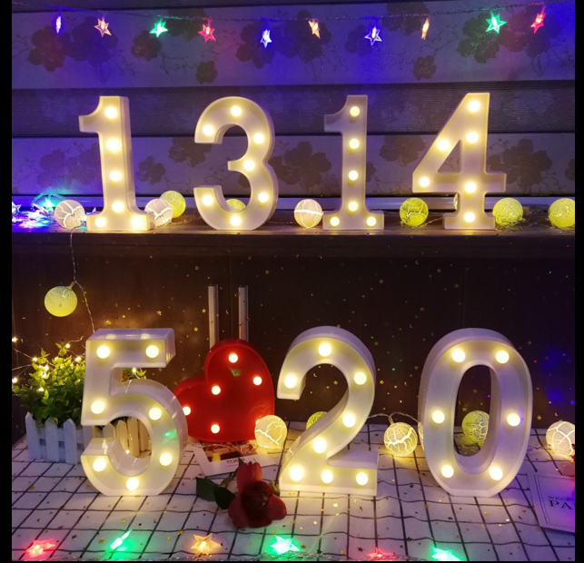 Valentine's Day Unburden Decorative lamp LED Flash letter birthday Pleasantly surprised arrangement prop Decoration trunk Pleasantly surprisedin the Festive supplies/Gift , Decorative lights  category - from Buy2taobao.com to provide professional Taobao agent buy service