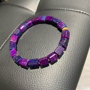 搭配18k金24.9克7.4×8.7m 手链 夜樱舒俱来全透体 老矿料