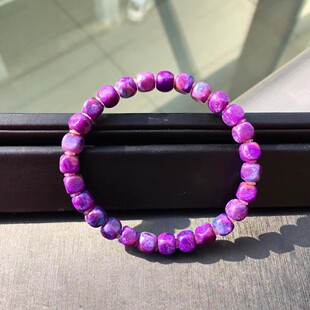 冰润油亮颜色鲜艳规格6mm重13.1g 回收老油料舒俱来切面方糖手链