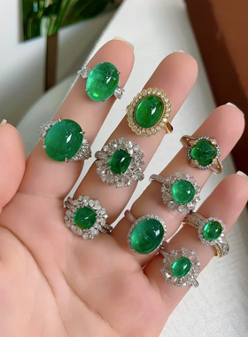 回收天然蓝宝石戒指红宝石耳坠祖母绿吊坠18k金碧玺手链时尚简约