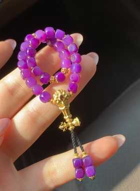 舒俱来凝胶料手链， 油润老矿料，颜色超级艳丽 尺寸5mm