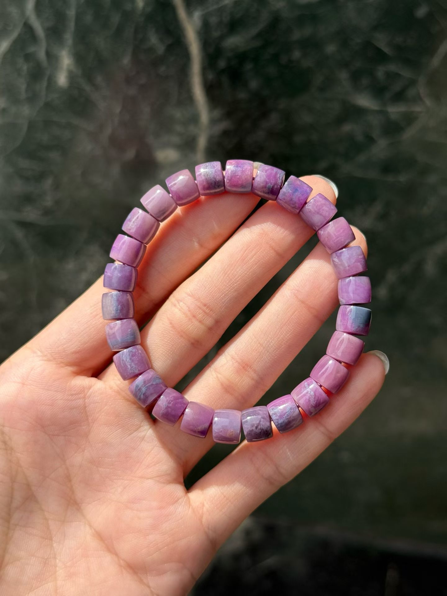 回收天然水晶舒俱来古珠手链上新啦，尺寸8.2mm24.7克