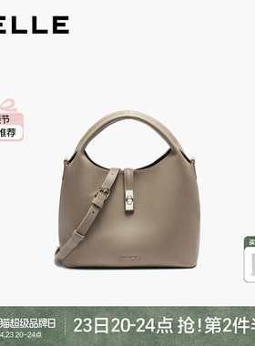 【母亲节礼物】百丽女包2026新款牛皮单肩斜挎水桶手提包BL890AX6