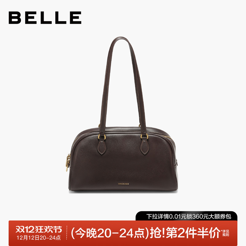 百丽包包2025新款复古通勤腋下包