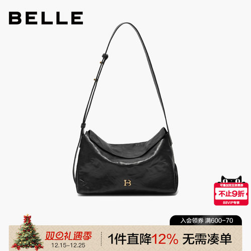 百丽2025新时光植鞣忱头包小方包