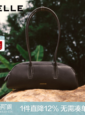 百丽云贝法棍包2026新款商场同款真皮植鞣腋下包包女手提BL882AX6