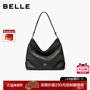 【情人节礼物】百丽女包新款时光植鞣hobo包大容量托特包2067ACX5