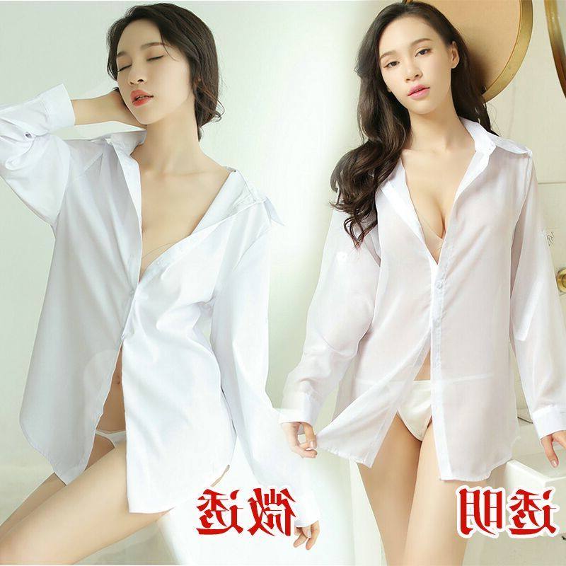 春秋BF风欧美女衬衣性感韩版百搭大码白衬衫睡衣宽松中长款防晒衣|msdalam kategori Butik wanita / wanita, shirt - dari Buy2taobao.com untuk memberikan perkhidmatan ejen Taobao profesional membeli