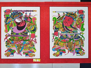 武强木板年画门神画心画片礼品收藏