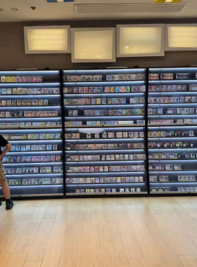 卡牌 psa评级卡星球卡游卡展示收藏多层板有灯有门陈列展示柜定制