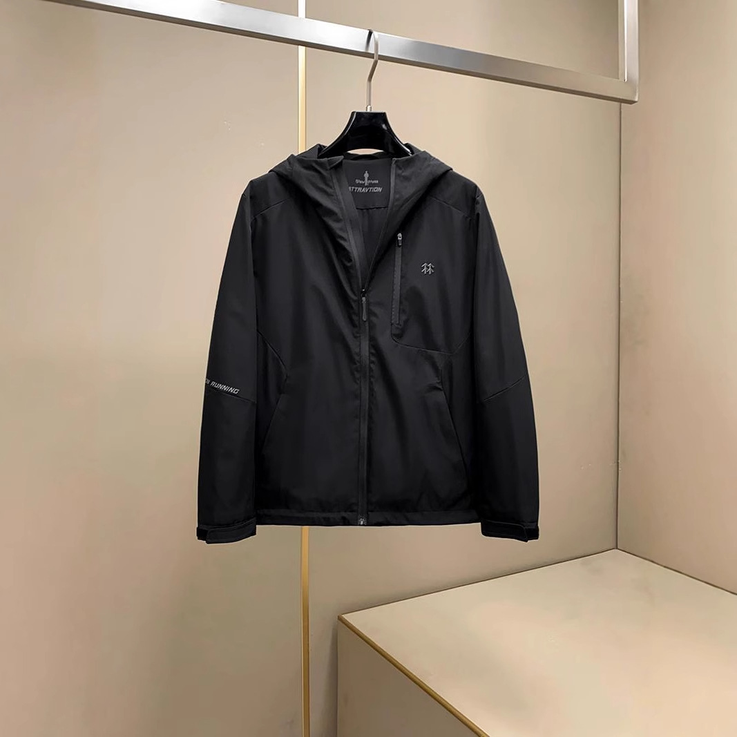 欧洲站时尚男士夹克外套2025春夏新款连帽休闲户外夹克超级爆款潮