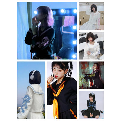 冶田团治jk制服原创暗黑不良少女