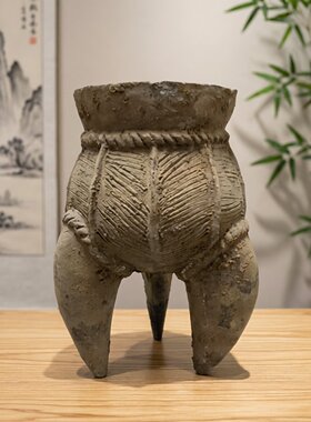 陶鬶龙山文化陶器摆件古玩礼品