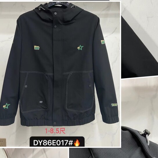 017款达依空间加肥加大号帽特体男夹克外套胸围5尺大码外套450斤