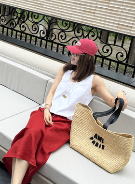 CC大彤彤 巨好看宽松显瘦白色背心女无袖上衣夏外穿女2026新款