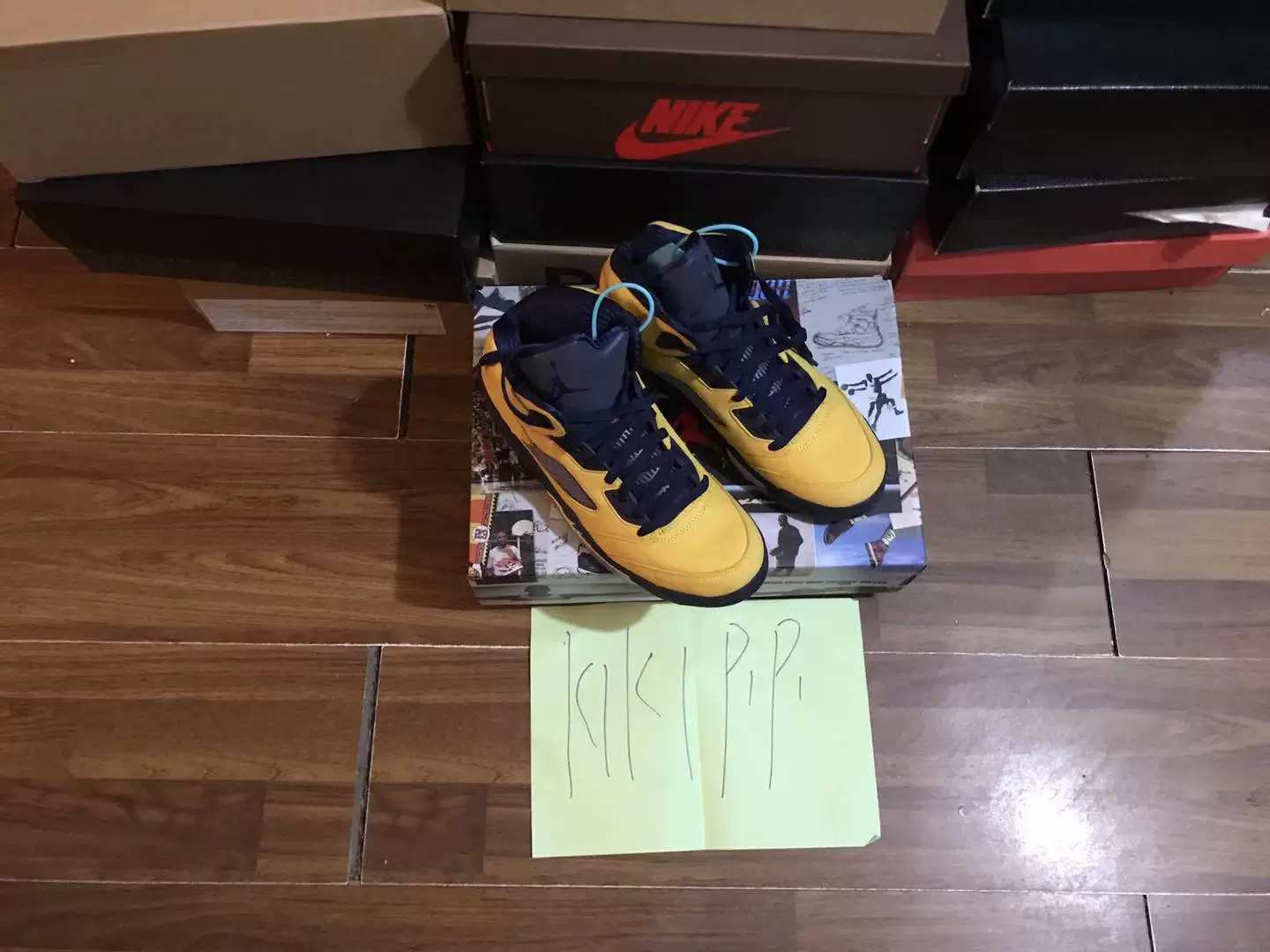 Air Jordan 5 AJ5 Michigan Black and Yellow 3M reflector 5 Tokyo limited CQ9541-704