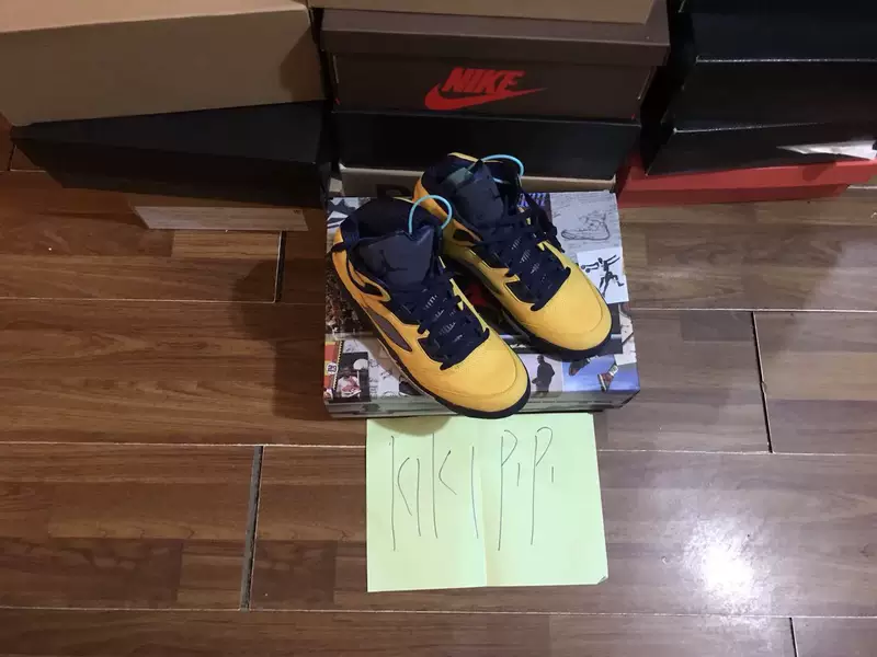 Air Jordan 5 AJ5 Michigan Black and Yellow 3M reflector 5 Tokyo limited CQ9541-704