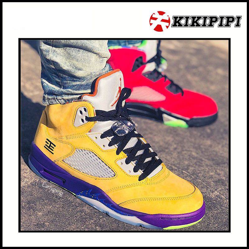 air jordan 5 aj5 what the 红黄鸳鸯 东京 大红篮球鞋cz5725-700