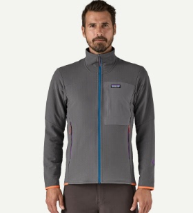 日本直邮Patagonia R2抓绒立领男士加绒打底衫秋季夹克外套加厚暖