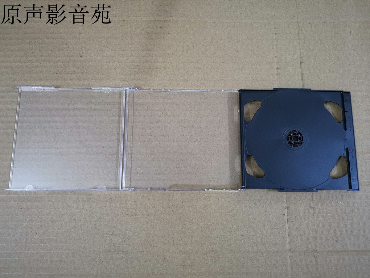 进口欧版双碟盒2cd黑色光盘盒