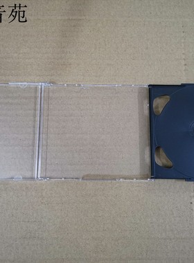 进口 欧版双碟盒 2CD盒子 黑色光盘盒 向右打开