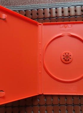 橙色 橘 桔色 DVD盒 进口 光盘盒 收藏 收纳 2CD 加厚软塑料 PP