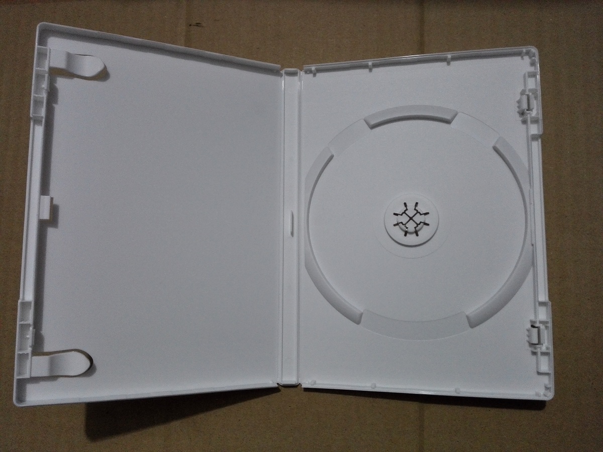 进口乳白DVD盒子 光盘盒 碟盒 塑料盒子