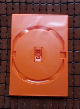 进口橙色 橘色 DVD盒子 光盘盒 软件盒 AMARAY 收纳盒 可插封面