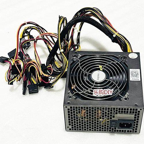 原装航嘉ATX台式机静音大风扇电源 400W 600W 长线大机箱稳定电源