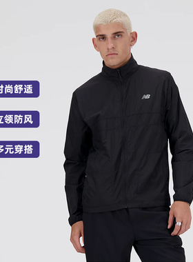 NEW BALANCE 男梭织外套NB休闲保暖夹克防风上衣新款MJ41276-BK