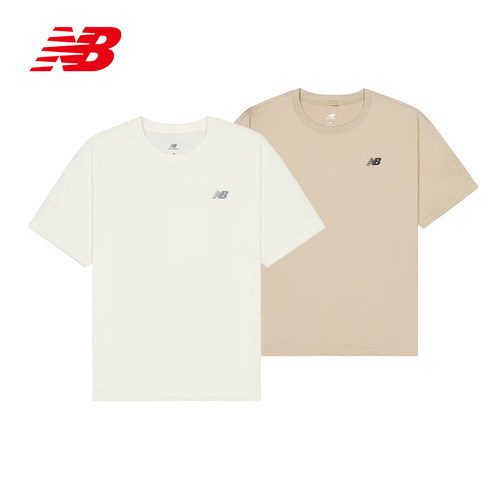 NEW BALANCE男女短袖T恤NB舒适跑步吸湿排汗宽松潮流运动NEE24131