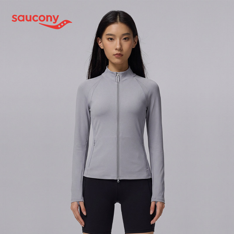 Saucony/索康尼女针织夹克防风衣