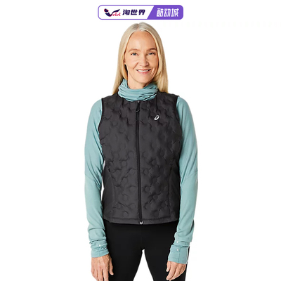 Asics/亚瑟士LNAGINO RUN PADDED GILET女背心紧身吸湿防风运动衣