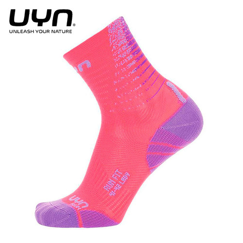 UYN男女城市跑步短袜纯棉运动袜
