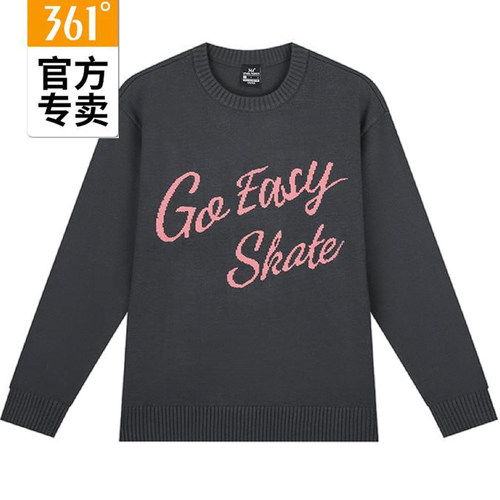 361度女款春季时尚针织套头毛衫